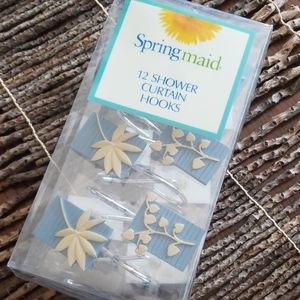 FREE W/BUNDLE Springmaid Shower curtain hooks NIB